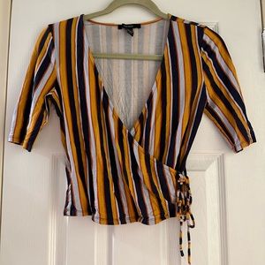 Brand- forever 21, size Medium, color- yellow, light blue, blue( striped shirt)